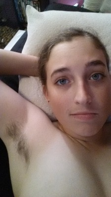 hairypitsclub:  No shave November turned into no shave forever…  Adorable!