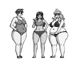 stuffed-deluxe:  W-oo-t - Comparing Swimsuits    “What? You’ve been gaining weight on purpose? That’s the dumbest, most reckless thing I’ve heard all day.”   