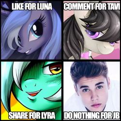 askmastercheifpony12:  remitti-the-forgiven:  tytheman00777:  askstarliner:  parsons206:  Ima do all but option four  Lol  All three of them.  sharing, liking, commenting. NOW!  X3  comment
