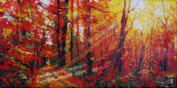 artbeautypaintings:  Autumn fire - Stuart Dalby