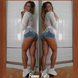 Femme Felis Muscular Calves full gallery : http://www.her-calves-muscle-legs.com/2016/04/femme-felis-sexy-muscular-calves-set-1.html