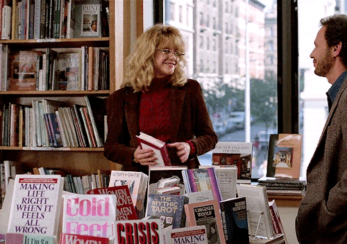 hunterschafer:  BOOKSTORES/LIBRARIES IN ROMANCE FILMS: When Harry Met Sally (1989) Before Sunset (2004) Remember Me (2010) Funny Face (1957) Notting Hill (1999) You’ve Got Mail (1998) Eternal Sunshine of the Spotless Mind (2004) Obvious Child (2014)
