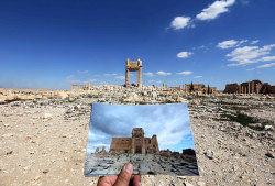 archatlas:      Palmyra Joseph Eid A year after it was taken by ISIS, the Syrian city of Palmyra was recently retaken by Syrian forces backed by Russian airstrikes. Previously home to many of the world’s most treasured historical sites, many artifacts