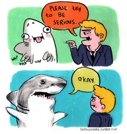 elparra:  sketchshark:  Okay.   Wait a second, the creator of these old shark comics I loved in college is the creator of Centaurworld!!!