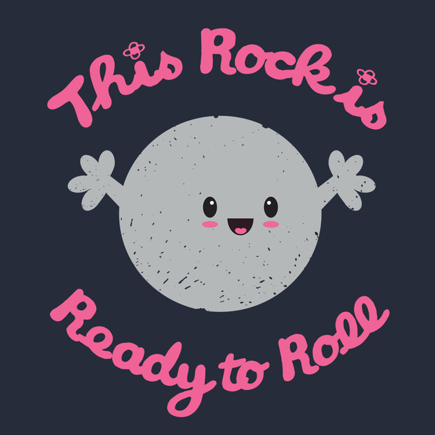 This Rock is Ready to Roll Art by SarahBevan11 https://www.facebook.com/SarahBevan11Designs