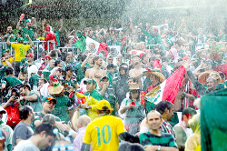 ohchicharito-blog:  Fans. Mexico vs. Cameroon | 13/6/2014 