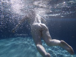 wordsmatty:  We had some fun in the pool today…  ;)  Another skinny dipping shot from the summer.