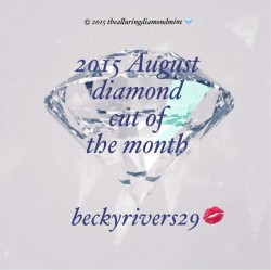 thealluringdiamondmine:  thealluringdiamondmine: The Diamond Cut Of The Month For August 2015… The Alluring Diamond 💎 Babe, And Reigning “Amateur Booty Queen” 👑 beckyrivers29 💋 Here’s The Official Re-Blog Of The August 2015 “Diamond