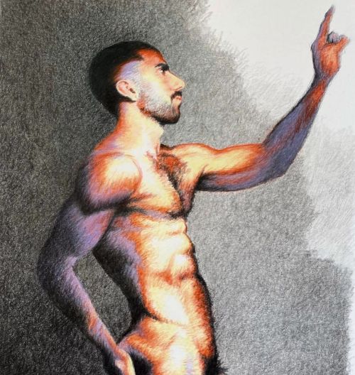 beyond-the-pale:  Mark Douglas - Drawing of  Armando Santos  