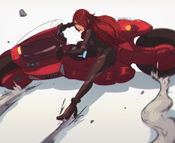 koyoriin: http://www.pixiv.net/member.php?id=12576068http://instagram.com/koyori_n So I guess this is how I’ve decided to spend my free time…Mitsuru on Kaneda’s bike! I didn’t originally intend to colour it, but yet, here we are… 