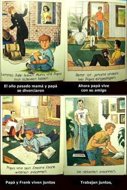 alwayssmilestory:  darthmisha:  Libro infantil alemán explica la homosexualidad…(en español)   n.n Todos somos iguales!!! 
