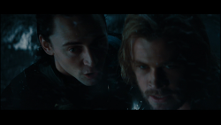 lokihastakenovermylife:  The look in Loki’s eyes is so saddening because he loves his brother and doesn’t want anything to happen to him…..and also fear is in there too. Such blue in those eyes. 