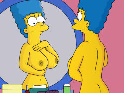 simpsonporno:  Marge aime bien sa belle poitrine