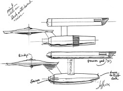 classictrek:  Production sketches and final scale drawing by Matt Jeffries, 1965-1966 The Enterprise went through multiple iterations before production started, with Jeffries spending several weeks coming up with ideas that just weren’t hitting any