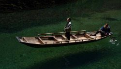 tattoos-decorate-the-soul:  fuckyeahchinesefashion:Valley in Ping Mountain屏山, Hefeng county鹤峰县, China. The water there is so clear that the boat is like floating in the air. X  💗