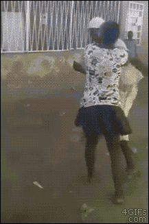 neauxbodee:  4gifs:  Woman judo throws a man harassing her  that wasn’t a throw… that was a finishing move.