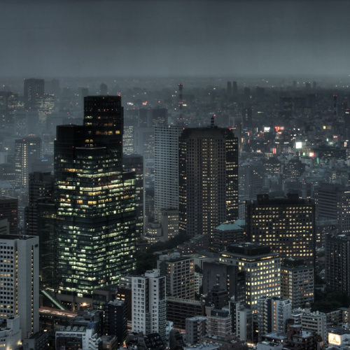 tokyoproxy:    dark cityscape 暗い都市の景観 by tokyoform