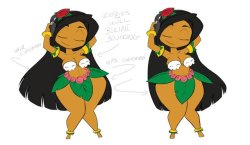 club-ace:  shonuff44:  DANCING HULA-GIRL Here we have a team effort of two artist. Both myself Creating the original drawing and   katheb for doing this awesome animation.  Summer is here, great hula chick  ;9