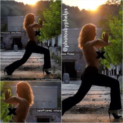 For the 16th in the &ldquo;30 in 30&rdquo;  is this yoga pose done by model summer . No photoshop effects. #photosbyphelps  #curves  #glam  #heels #redhead #ginger #wooty