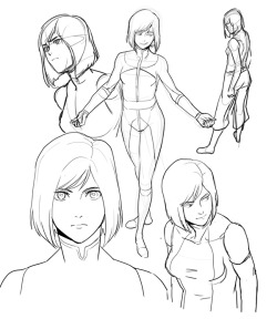 barlee:  Been busy at work and haven’t had time to do practice sketches in awhile. Season 4 is coming out and I like Korra’s haircut~ So I decided to draw her… I’ve been so busy thumbnailing (really awful drawings) like crazy, so I just needed