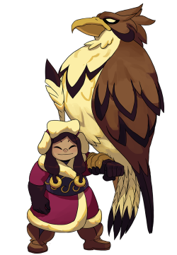 indivisiblerpg:  The Indivisible Indiegogo campaign has broken 趚k, so here’s a new Incarnation!  Meet Kushi! No one would have ever expected such a small and cheerful girl could be a master falconer at such a young age. But perhaps it is that cheerful