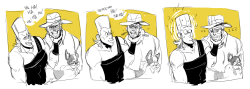 rufusmcdoofus:  Five guys being dudes in the desert and also a shitty farting dog (I should be drawing something other than jjba tbh)