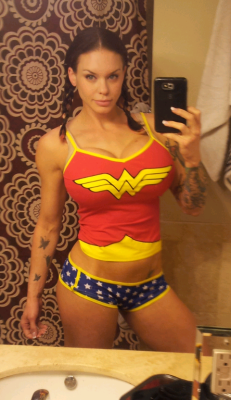waffle-haus:  Supa Dupa Wonder Woman! From www.superherostuff.com, my favorite site for comic gear. This is actually a pajama set.