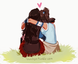 yukihyo:  Korrasami Hug Cutie patooties is what they are! Whether you ship em or you don’t they are superb girlfriends! Korra/Asami © Nickelodeon Art © Me  &lt;3 &lt;3 &lt;3