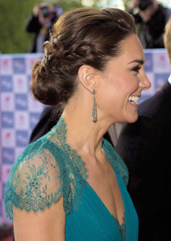 duchesscambridges: Catherine, Duchess of Cambridge, arrives at ‘Our Greatest Team Rises - BOA Olympic Concert’ at the Royal Albert Hall on May 11, 2012. 