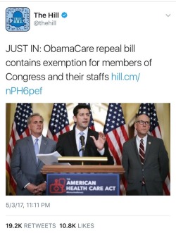 weavemama:they are literally taking away healthcare from poor people who need it the most and giving it to the rich…. the ones who need it less
