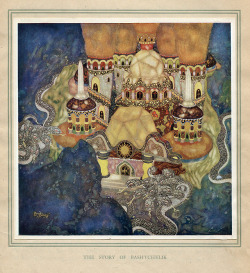 ccadrarebooks:Happy birthday, Edmund Dulac! The French-born, English naturalized illustrator was born on October 22, 1882 in Toulouse. From Edmund Dulac’s fairy- book; fairy tales of the allied nations, 1916.   Ask a librarian to see anything in our