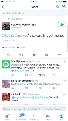swallowthatshit:  thecommonchick:  OMG SPOTIFY IS CLEVER AF 😂   I knew I was using the right service