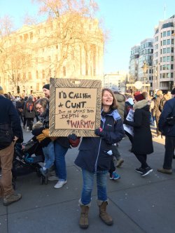 fourteen-thirty-two:  amuseoffyre:  Banners from the Womens’ March in London. They expected around 15,000. The numbers are now over 100k. (x) (x) (x) (x) (x) (x) And bonus of Trafalgar Square right now:   This is so awesome. 