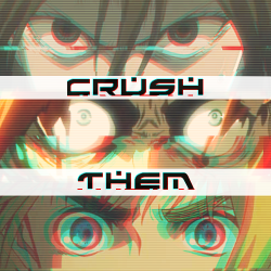 kyousaya:  CRUSH THEM a glitchy electronic playlist for destroying your enemies (also good for drawing). [Listen on 8tracks]  Intermission - She // Headshot - She // Invaders Must Die - The Prodigy // Monster Hospital (MSTRKRFT Remix) - Metric // Showdown