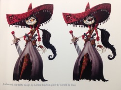 grimphantom:  thunderfoxjt:  ironbloodaika:  tinybirdfriend:  The Adelitas in The Art of The Book of Life  Loved these lovely ladies. :3  man, such spunky adelitas!  Grimphantom: Gotta love their designs.  I seriously did~ &lt;3
