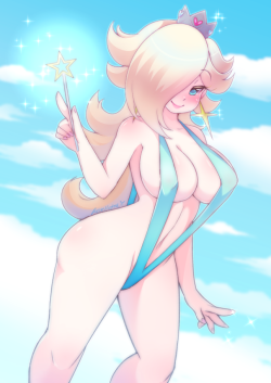 pastelletta:  Rosakini by Pastelletta A personal/practice drawing, Rosalina’s my fave princess and I thought it’d be nice to practice some techniques with her~ 