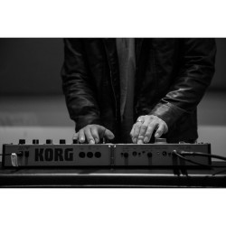 synthesizerpics:Synthesizer Videos - Vintage Synthesizer And Contemporary Synths At WorkI love our micro korg. Those fingers belong to @theowensound  #microkorg #korg #synthesizer #thecrookedfronts by zacharybrentsmith http://ift.tt/1E8NHUo