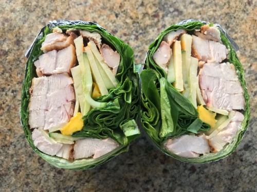 cookingwithleftovers:  Romaine Chicken WrapBecause I have basically been eating these for lunch every day &amp; if you hope for the best, they will (probably) not fall apart on you.. HA! Good luck. #leftovers #foodwaste The Recipe..