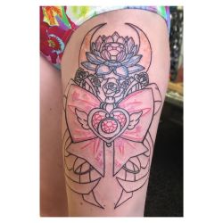 Started this Sailor Moon tribute piece on Michelle today 