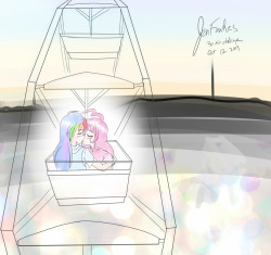 30minchallenge:  Shining Armor and Pinkie Pie… new crack ship? XD heh. Well, maybe not, Pinkie seems busy in the other picture!  Ffffuuu I should have at least colored the Ferris wheel, I was definitely a little too ambitious with this picture. Oh well,