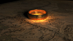 the-vegan-hobbit:  &ldquo;The markings upon the band begin to fade. The writing which at first was as clear as red flame, has all but disappeared, a secret now that only fire can tell.” 