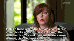 gailsimone:  yahooentertainment:  Women In Refrigerators: Gail Simone On the List That Illustrated the Problem With Female Comic Characters  I really enjoyed this story, it was nicely bereft of sensationalism.   But I was so hot from running across San