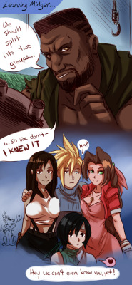 More replaying FF7. More realizing I play as an undiscerning man-trollop.
