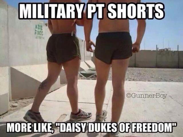 Men in daisy duke shorts