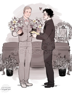 ~Support me on Patreon~A patron requested Hannibal as a flower shop owner :)) Will owns a funeral home and Hannibal does the best arrangements in town :DD