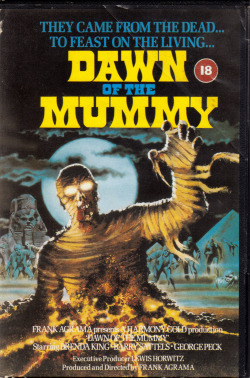 Dawn Of The Mummy VHS.From a car boot sale in Nottingham.