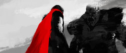 torrilla:  Painted illustrations for the main on end title credits for THOR: The Dark World (x) 