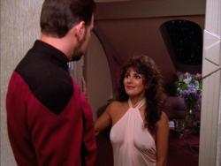 celebritysexytime:  Old school Marina Sirtis Star Trek - TNG hotness