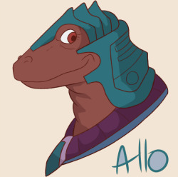 Sigh I can&rsquo;t seem to draw much tonight! But here&rsquo;s an Allo portrait!