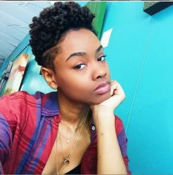 naturalhairqueens:  She is so damn fly. Like wtf? Her TWA game is so proper! Girl. Just. GIRL.